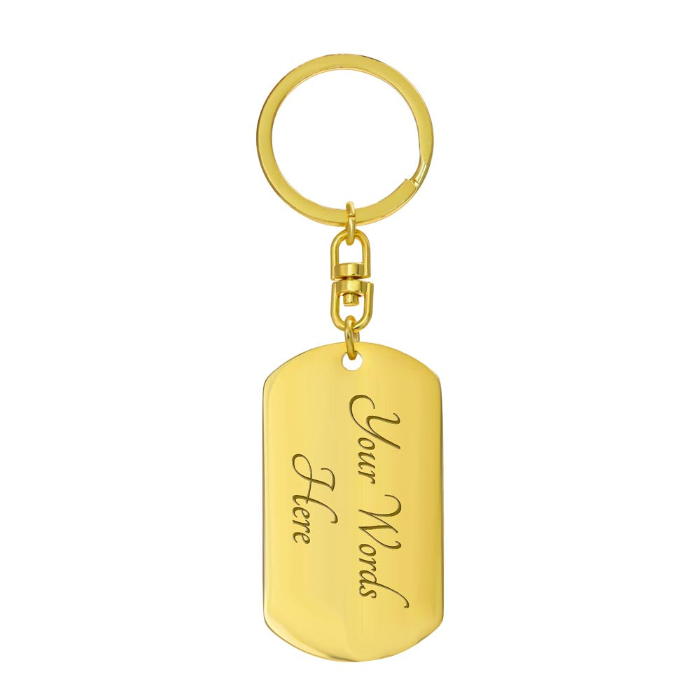 To My Badass Granddaughter, I Will Love You Always - Swivel Keychain