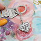 To My Granddaughter, Always Remember That Grandma Loves You - Heart Keychain