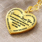 To My Granddaughter, Always Remember That Grandma Loves You - Heart Keychain