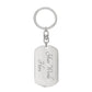 To My Badass Granddaughter, I Will Love You Always - Swivel Keychain