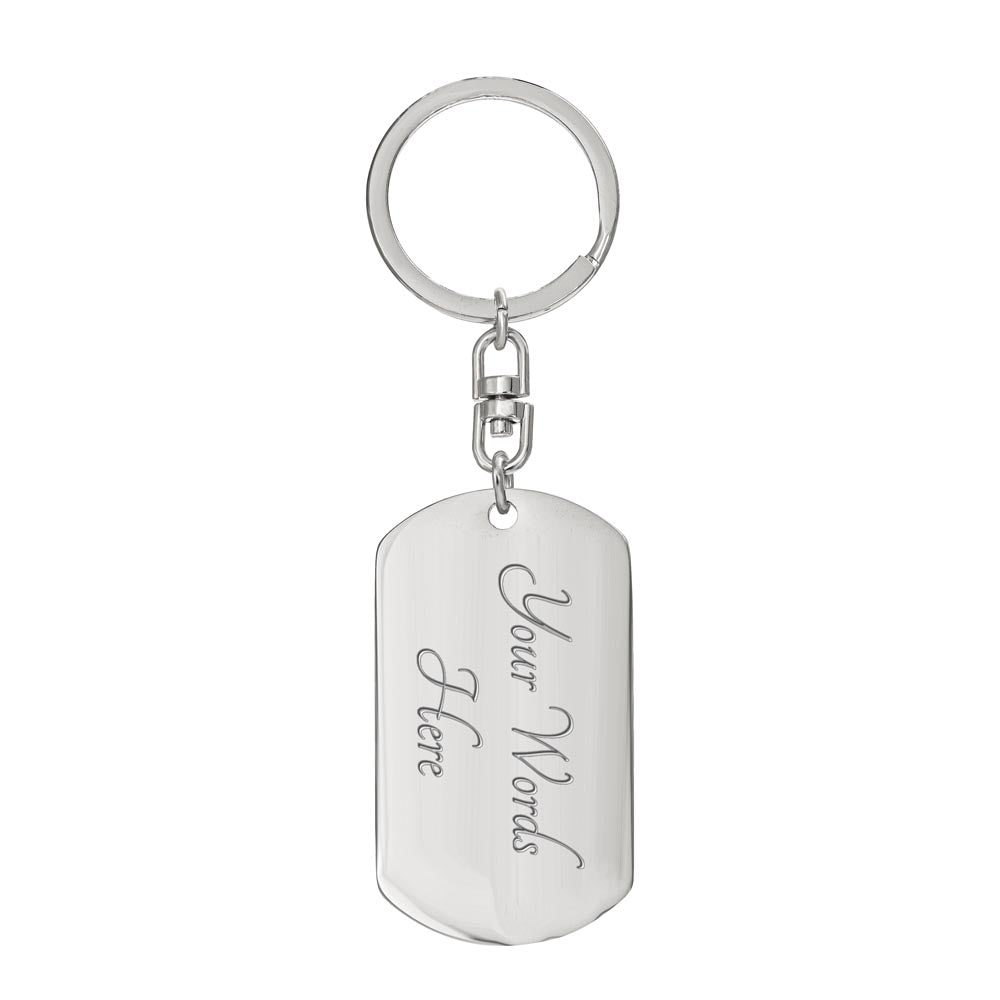 To My Badass Granddaughter, I Will Love You Always - Swivel Keychain