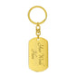 To My Badass Granddaughter, I Will Love You Always - Swivel Keychain