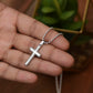 To My Son, This Old Lion Will Always Have Your Back - Cross Necklace
