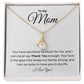 To My Mom, I Can Never Say Thank You Enough - Petite Ribbon Necklace