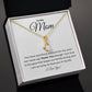 To My Mom, I Can Never Say Thank You Enough - Petite Ribbon Necklace