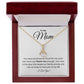 To My Mom, I Can Never Say Thank You Enough - Petite Ribbon Necklace