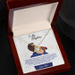 To My Daughter, You'll Always Be My Baby Girl - Love Knot Necklace